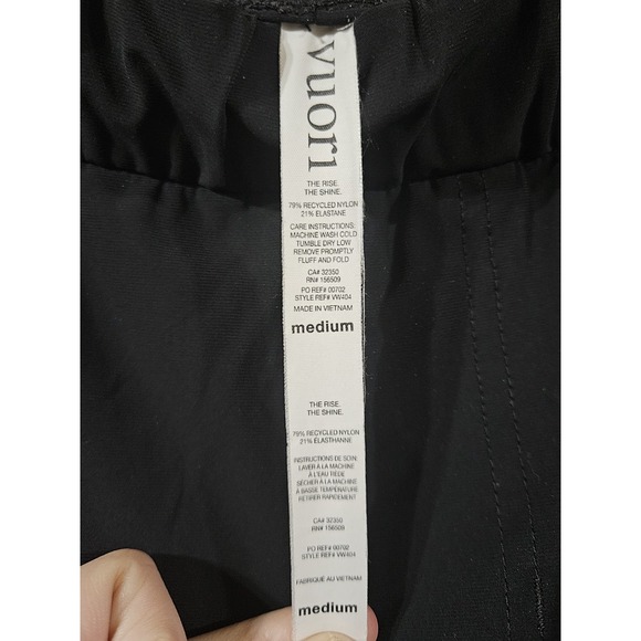 Vuori Miles Ankle Pant Performance Stretch Black VW404 Womens Medium Athleisure - Picture 6 of 7